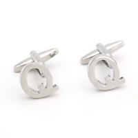 Gemelos con letras para hombre, hechos de material de latón de alta calidad, con 26 diseños de símbolos ingleses, disponibles para venta al por mayor y al por menor - details 10