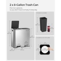 Cubo de Basura de Cocina de 8 Galones con 15 Bolsas de Residuos 2 Compartimentos - details 4