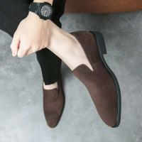 2024 zapatos puntiagudos ocasionales del negocio de los hombres del cuero del ante de la oficina del nuevo producto Chaussures Homme Cuir - details 11