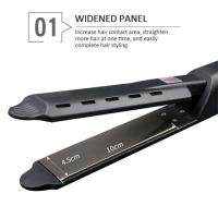 Plancha de pelo para mujer, Panel ancho, ajuste de temperatura de cuatro engranajes, plancha plana iónica de turmalina cerámica - details 2