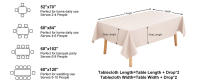 Mantel redondo rectangular de tela sintética, impermeable, limpiable, lavable, para cocina y comedor - details 6