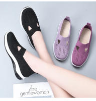 Zapatos de tenis deportivos transpirables de verano para mujer, zapatos planos casuales ligeros sin cordones, zapatos cómodos antideslizantes para caminar para mujer - details 14