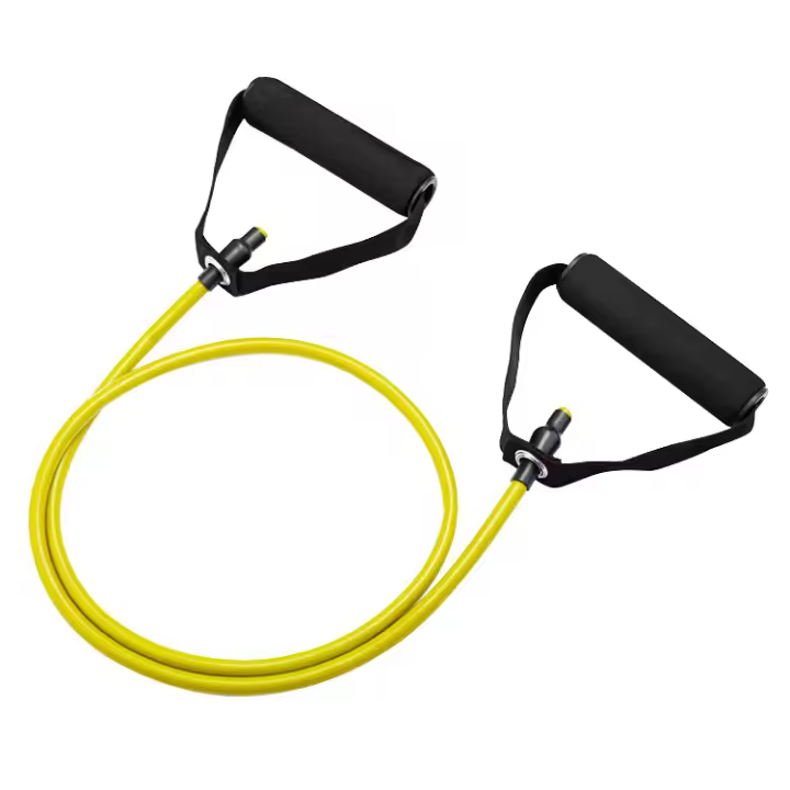 Banda de Resistencia de 5 Niveles con Manijas Yoga Pull de Fitness para Entrenamiento de Fuerza en Casa Deportes y Salud - 1