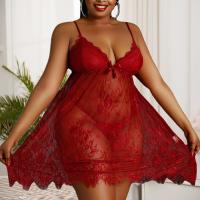 Conjunto de lencería Sexy para mujer, camisón transparente, encaje Floral, erótica, Tanga, talla S-XXXL - details 8