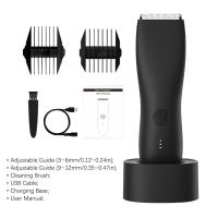 Cortadora de pelo profesional para hombres, máquina de afeitar inalámbrica, inalámbrica, para la ingle y el cuerpo púbico, húmeda y seca - details 13
