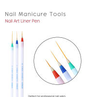 Arte Clavo Pinceles para Uñas 3pcs Set Herramientas DIY para Manicura Diseño Pintura Dibujo Lápiz de Gel UV Extension Builder - details 1