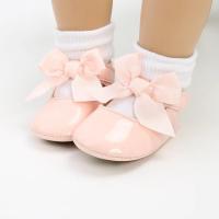 Zapatos de bebé con lazo, suela de goma, zapatillas de Ballet de PU antideslizantes, zapatos de vestir para niña, zapatos de cuna para niño pequeño - details 17