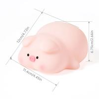 Bonita lámpara LED de silicona con Sensor táctil para niños, luz nocturna de animales, decoración de cabecera, regalo de cumpleaños - details 9