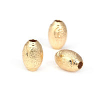 Cuentas de Brass Doradas de 18K Diseño Ovalado Cilíndrico Suministros para Hacer Joyería DIY - details 24