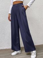Pantalones de pierna ancha de cintura alta para mujer Ropa casual de primavera otoño - details 7