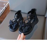 Gladiator Girls, zapatos de playa para niños, sandalias romanas con lazo y cremallera trasera, moda suave, novedad de verano 2025 - details 8