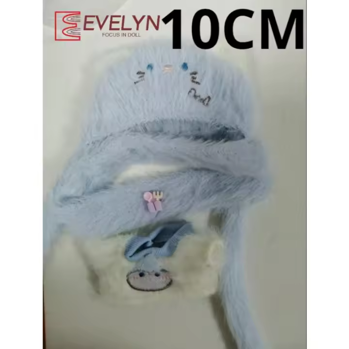 Evelyn Lovely Clothes-suéter, bufanda, sombrero para muñeca de algodón de 10CM, accesorios, juego de vestir, gorro suave de felpa, ropa Love and Deepspace - 1