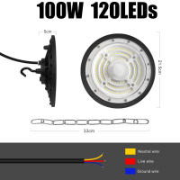 Lámpara LED UFO de Alta Bahía, Foco Industrial de 100W y 300W, IP65, Impermeable, Campana - details 0