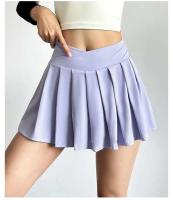 Pantalones cortos deportivos de yoga para mujer, ropa anti-caminar para correr, Falda plisada de cintura alta transpirable de secado rápido - details 4