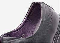 Nuevos zapatos de vestir con cordones y punta redonda informales de negocios para hombres de piel de vaca - details 2
