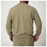 Sudadera deportiva casual de cuello redondo para hombres, color sólido, sudadera para uso en casa y viajes - details 4