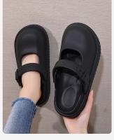 Sala de operaciones antideslizante zapatos con agujeros para mujer, nuevos zapatos Mary Jane de verano, playa, oficina, dos bolsas de desgaste, zapatillas de media cabeza - details 5