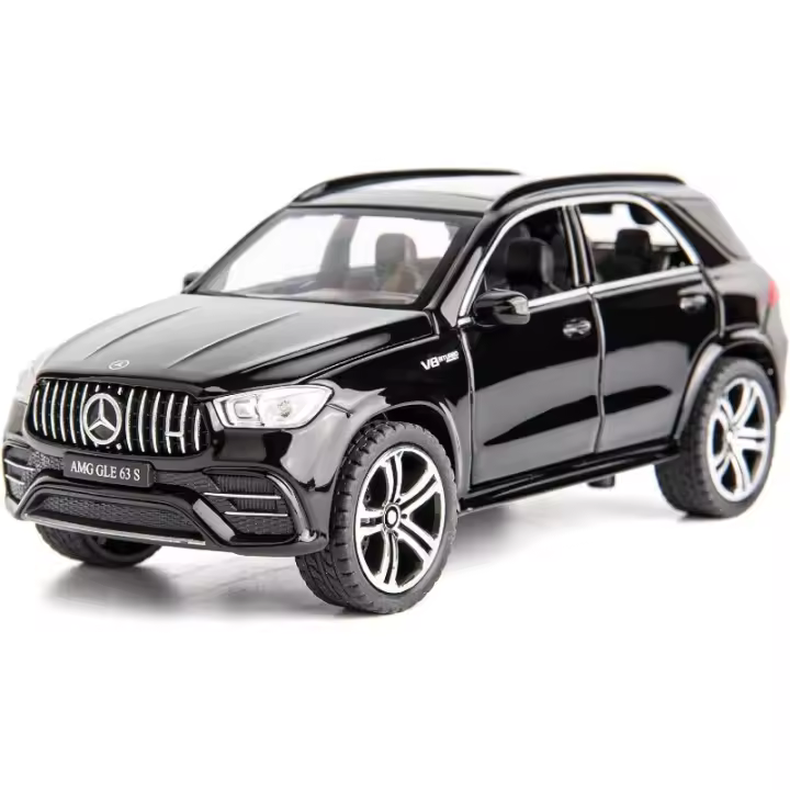 Mercedes-benz GLE 63S modelo de coche de aleación, 1:32, seis puertas, sonido y luz, tire hacia atrás, modelo de coche de juguete - 1