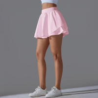Falda de tenis de bádminton para mujer, interior, secado rápido, elasticidad, doble capa, yoga - details 13