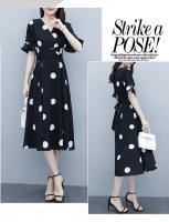 Vestido Midi de Cómodo Talla Grande Estilo Coreano para Mujeres Nueva Llegada Primavera-Verano - details 4