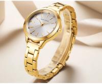 Reloj de mujer – Reloj de pulsera de cuarzo resistente al agua de acero inoxidable con detalles de cristal Reloj elegante minimalista para damas - details 18