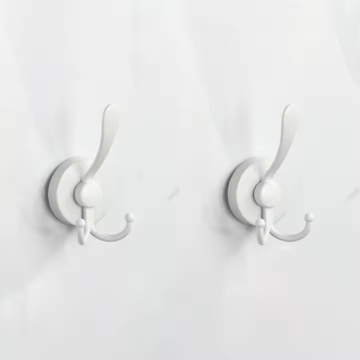 Gancho de ventosa fuerte sin perforaciones, gancho para ropa impermeable reutilizable, organizador de baño antioxidante de acero inoxidable, cocina, 2 uds. - 1