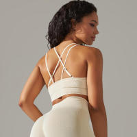 -Mujeres deportivas sexys, sujetador de belleza para gimnasio, entrenamiento, correr, yoga - details 1
