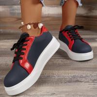 Zapatos deportivos con cordones para mujer, zapatillas planas informales para exteriores - details 4
