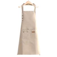 Delantal ajustable con pechera impermeable, resistente a las manchas, con dos bolsillos, para Chef de cocina, hornear, barbacoa, accesorios para equipos - details 17