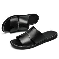 Novedad Verano 2024 Sandalias de Cuero para Hombre Zapatos Transpirables para Playa y Exteriores con Suela Plana y Abrecha - details 6