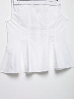 OUWU Top de Arco Decorativo Sólido de Color Elegante Cuello en V sin Mangas - details 6