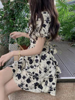 Sentido del diseño: vestido de princesa con espalda de condensación de mariposa, nueva colección de verano para mujer, ceñido y adelgazante en la cintura, floral - details 8