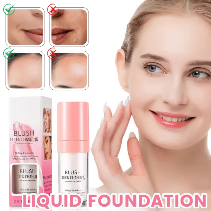 Base de maquillaje para piel madura que cambia de Color, base hidratante, resistente al agua y ligera, de larga duración, 15, 30ml - 1