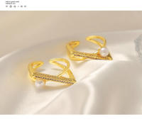Nuevo Diseño anillo de circón Diseño irregular Mujer Chica Fashion FIESTA DE Bodas Novia Joyas de datos accesorios - details 6