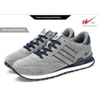 Zapatos deportivos versátiles de cuero genuino transpirables de doble estrella para primavera y otoño, cómodos zapatos planos de moda para correr - details 29