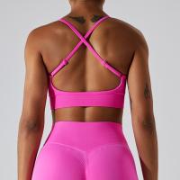 Sujetadores deportivos sin espalda cruzados con top de yoga para mujer - details 12