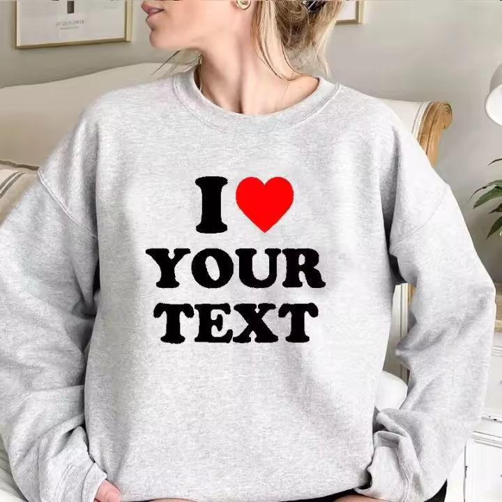 Sudaderas Impresas Personalizadas Diseño de Algodón para Mujeres Ideal para Hacer Sudaderas con Fotos de Personas Favoritas - 1