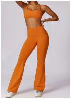Conjunto de Yoga y Fitness para Mujeres Traje Deportivo de 2 Piezas Pantalones de Yoga de Cintura Alta y Sujetador Deportivo Racerback Material Exterior de Nylon Adecuado para Primavera/Verano - details 13