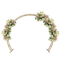 Arco de Boda de Hierro Base de Columna de Circulo Kit de Soporte para Decoración de Fiesta de Cumpleaños 2.7 x 2.3 m - details 6