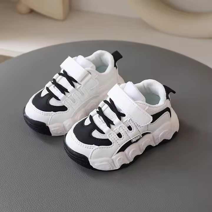 Zapatillas de deporte de suela blanda antideslizantes para niños medianos y pequeños, zapatos de malla transpirable - 1