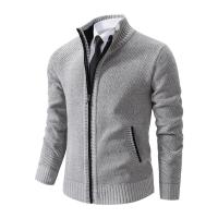 Cárdigans de otoño e invierno, suéteres con cuello levantado para hombre, suéteres de chenilla, prendas de vestir exteriores, ropa de hombre - details 14