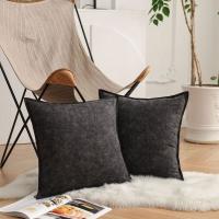 Cojín nórdico suave de tela vaquera estilo INS con funda de almohada con cremallera, funda de cojín cuadrada de 45CM para sofá/cama - details 5