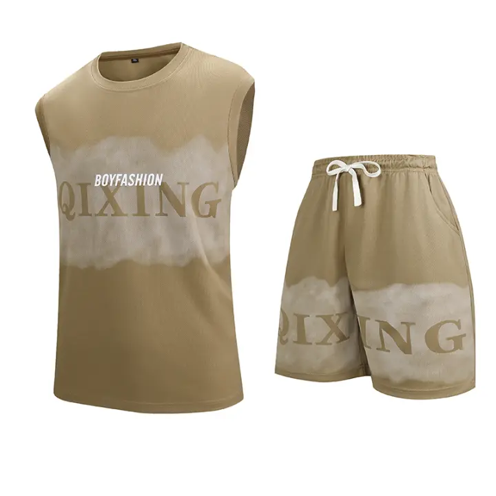 Conjunto Deportivo de Verano 2025 para Hombres Pantalones Cortos de Poliéster y Manga Corta - 1