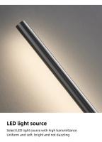 Tira de LED moderna y minimalista, lámpara de pared de cobre para sofá, sala de estar, fondo, dormitorio, mesita de noche, pasillo - details 14