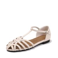 Sandalias de Cabeza de Bolso Plano Tejido Zapatos de Verano para Mujer 2025 - details 1