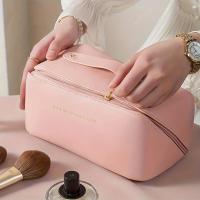 Organizador de maquillaje, kit de aseo femenino, estuche de maquillaje, bolsa de almacenamiento, caja de lujo para mujer, bolsa de cosméticos, bolsa organizadora para viaje con cremallera - details 1