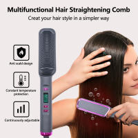 Peine de Alisamiento Eléctrico 3 en 1 Herramienta de Cabello para Aliser y rizar - details 2
