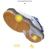 Nuevos Zapatos De Tenis De Mesa Profesionales Para Hombres Y Mujeres, Bádminton Antideslizantes Para Parejas, Zapatillas De Bádminton Ligeras Azules Y Rojas - details 3
