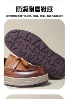 Zapatos de cuero de vaca puro de alta gama, cuero genuino, suela suave y transpirable de piel de vaca de primera capa. - details 2