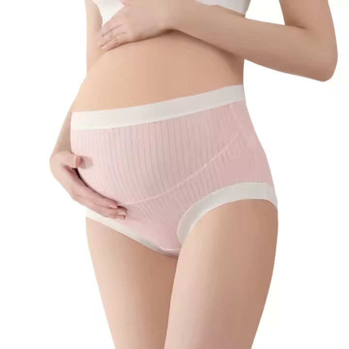 Bragas de Cintura Alta para Embarazadas Cómodas y Transpirables Ropa de Maternidad Suave - 1